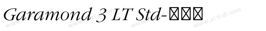 Garamond 3 LT Std字体转换